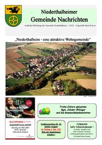 Niederthalheimer Gemeinde Nachrichten Ausgabe 1